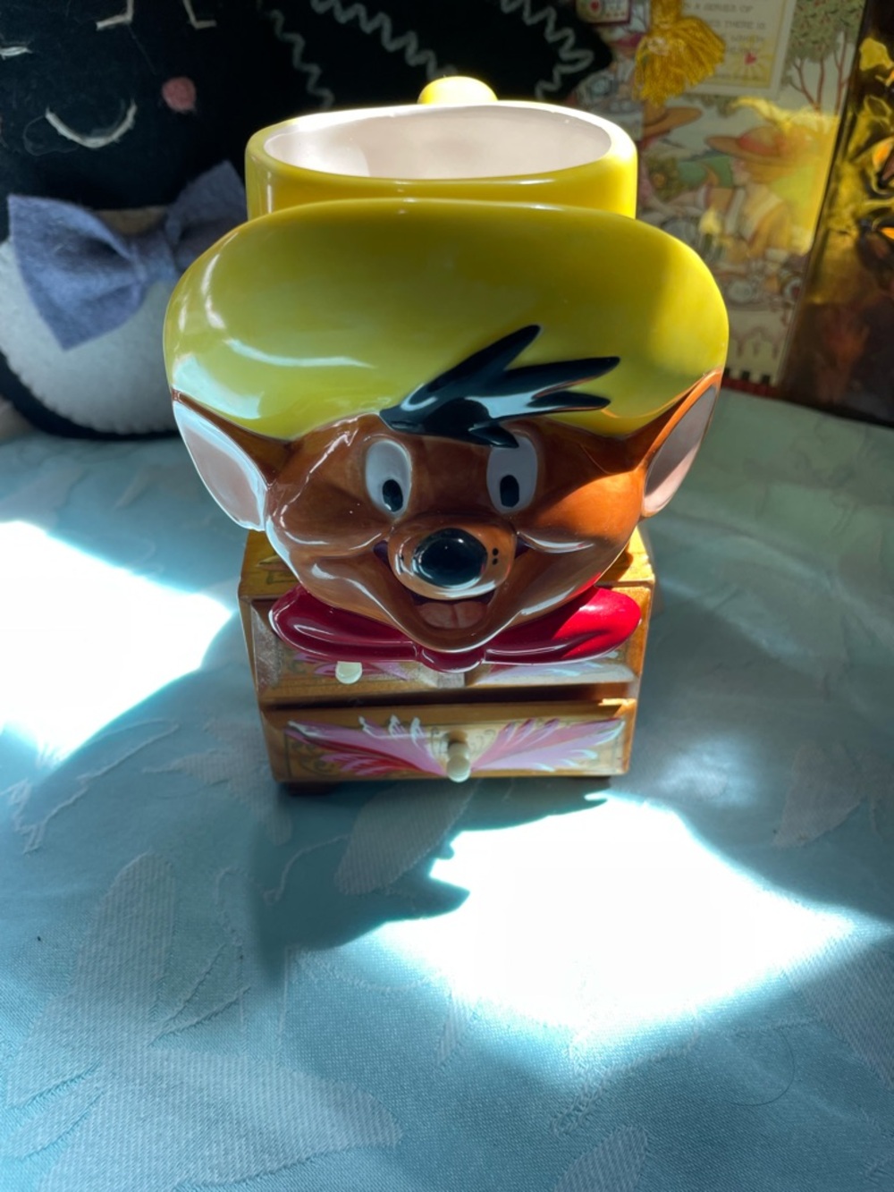 Vintage 1994 Looney Tunes Warner bros Speedy Gonzales yellow mug - Picture 8 of 16